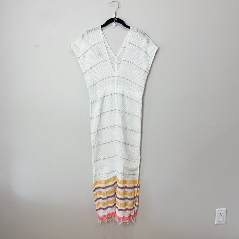 Lemlem Beach Tunic Top Striped Summer Pool Swim Coverup